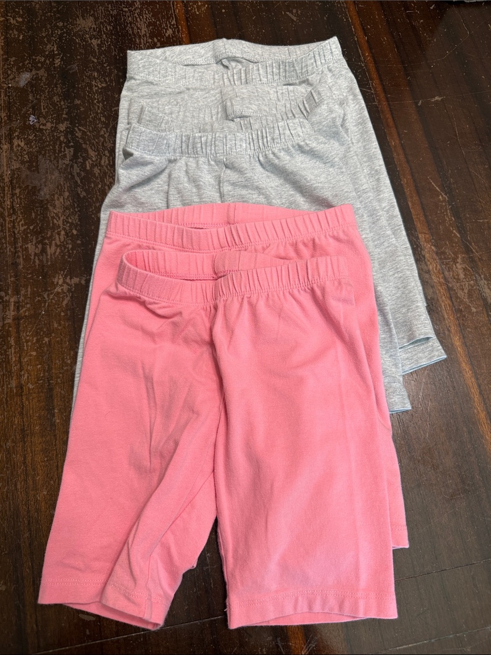 Cat & Jack Pink and Light Gray Bike Shorts Set